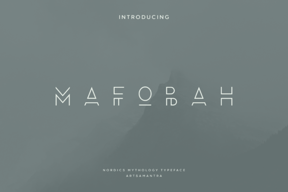Mafobah: The Modern Display Font for Futuristic Design